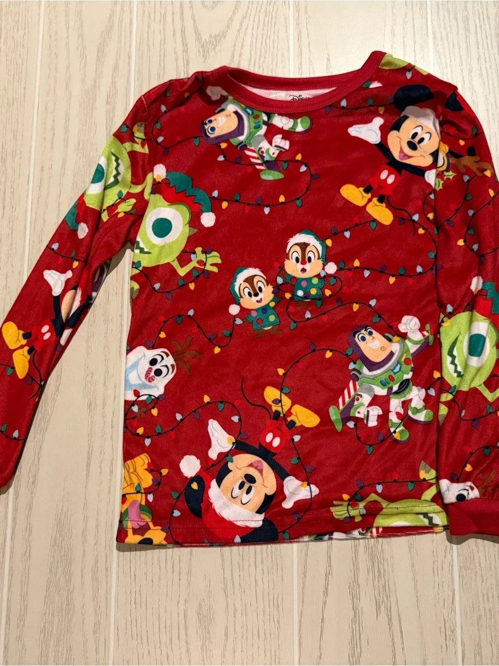 Disney 100 Boys S 6/7 Christmas Pajama Set NWOT